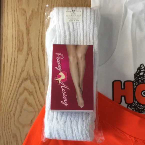 New Hooters Girl Uniform Tank Shorts Pouch Hose & Socks Size XS - Picture 5 of 8